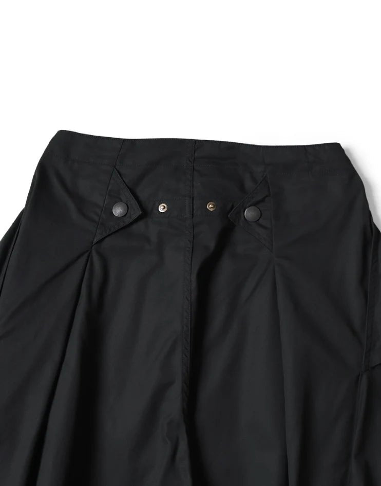 KAPITAL COMBED GABERGINE AOZAI CARGO PANTS 'BLACK' - Antithesis Store