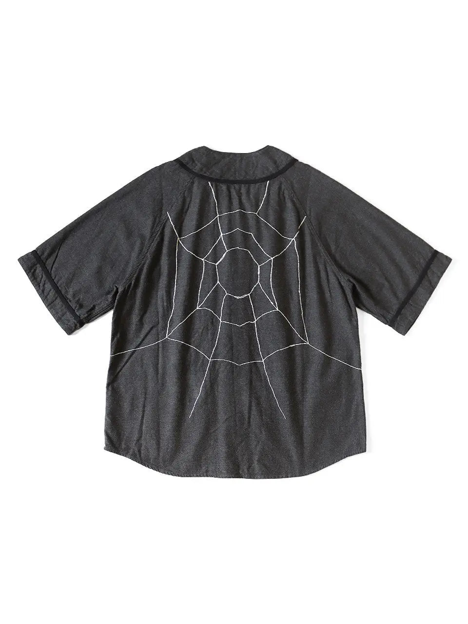 KAPITAL COTTON WOOL GREAT KOUNTRY BASEBALL SHIRT (KOUNTRY DREAM) 'DRK GREY' - Antithesis Store