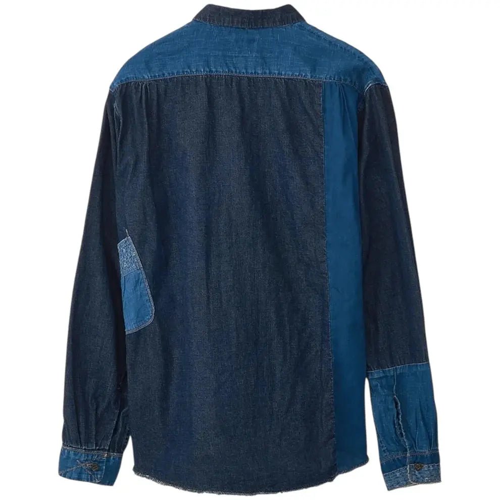 KAPITAL Cotton x Linen IDG KATMANDU Shirt 23 'INDIGO' - Antithesis Store