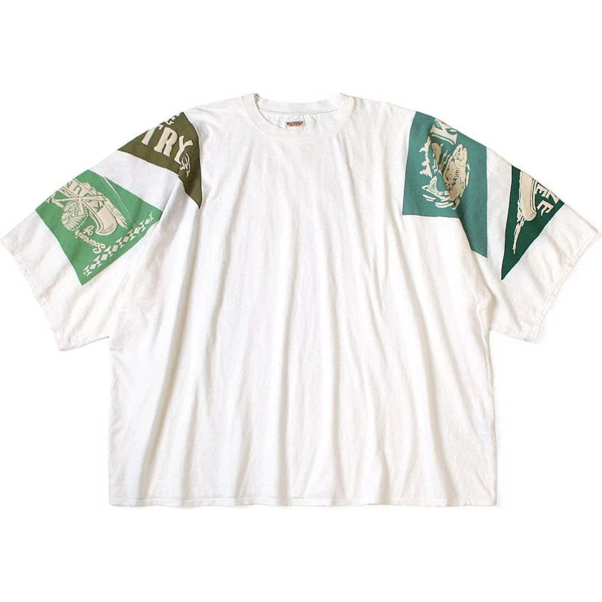 KAPITAL 18.5/-JERSEY HUGE T (PENNANT YUKON) 'GREEN'