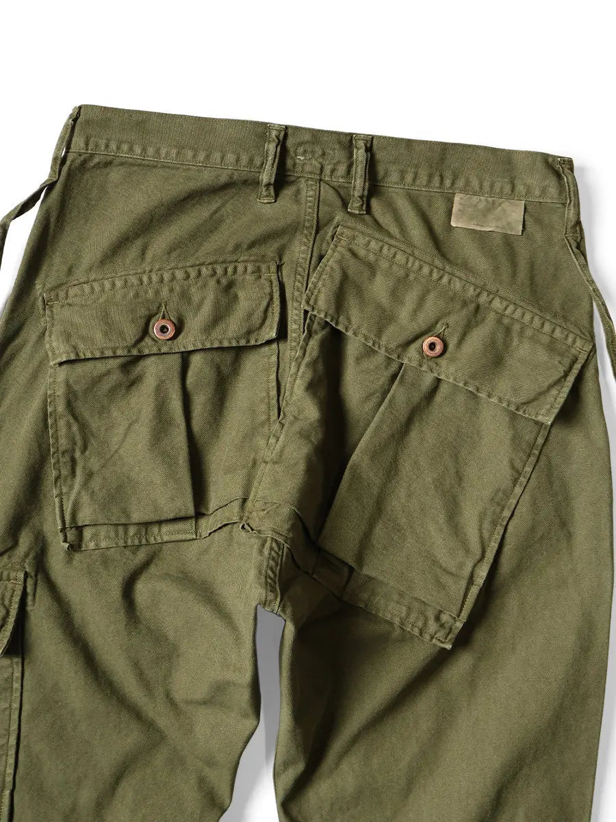 KAPITAL Light Canvas RINGOMAN Cargo Pants 'BLACK' - Antithesis Store