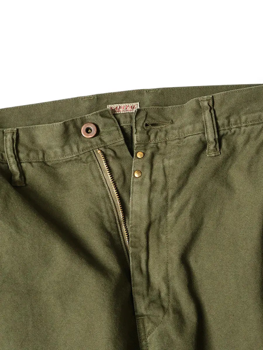 KAPITAL Light Canvas RINGOMAN Cargo Pants 'BLACK' - Antithesis Store