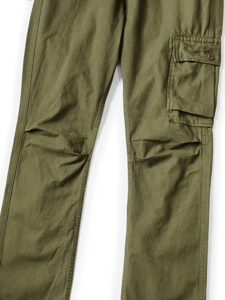 KAPITAL Light Canvas RINGOMAN Cargo Pants 'BLACK' - Antithesis Store
