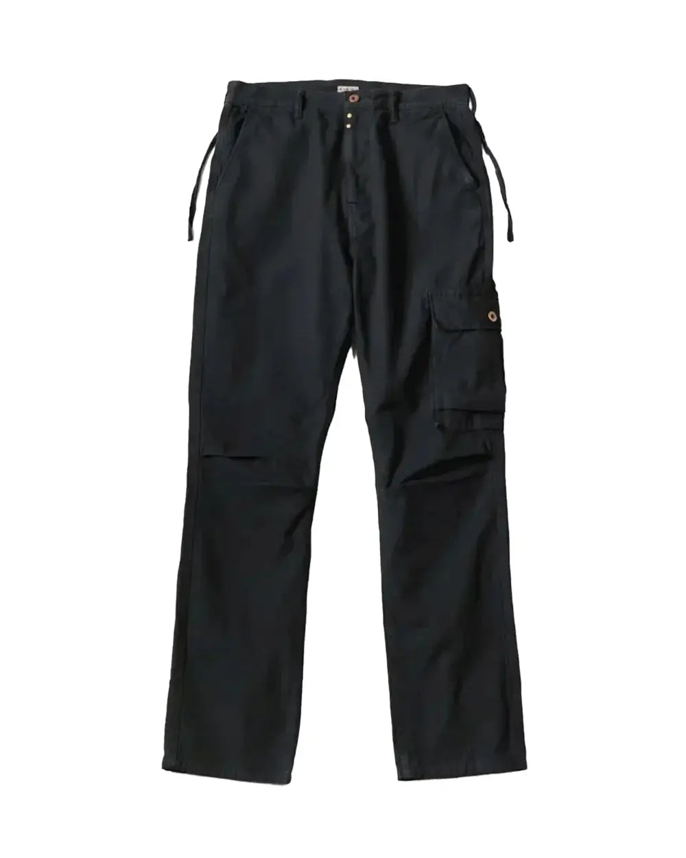 KAPITAL Light Canvas RINGOMAN Cargo Pants 'BLACK' - Antithesis Store