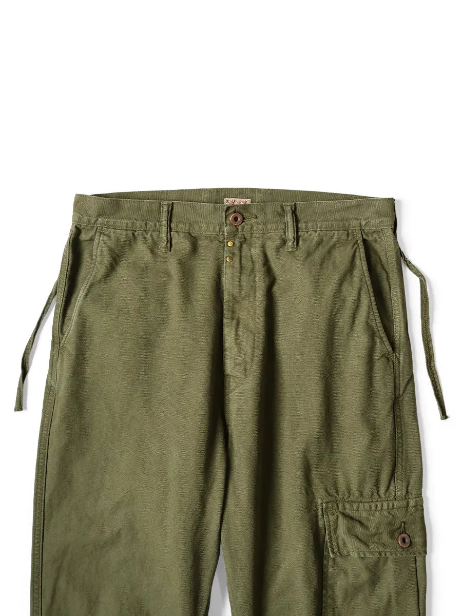 KAPITAL Light Canvas RINGOMAN Cargo Pants 'BLACK' - Antithesis Store