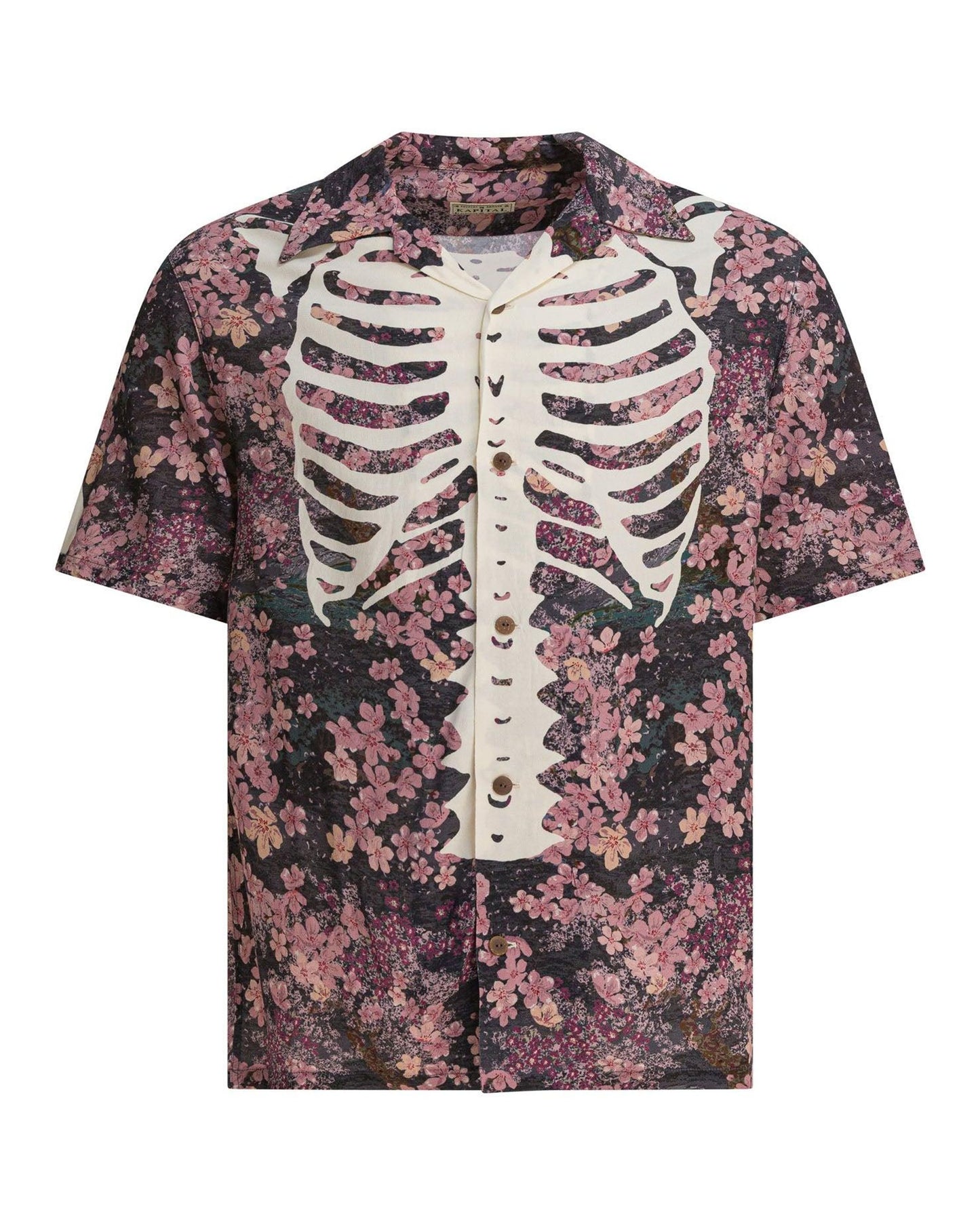 KAPITAL RAYON SAKURA-BONE ALOHA SHIRT 'I-B'