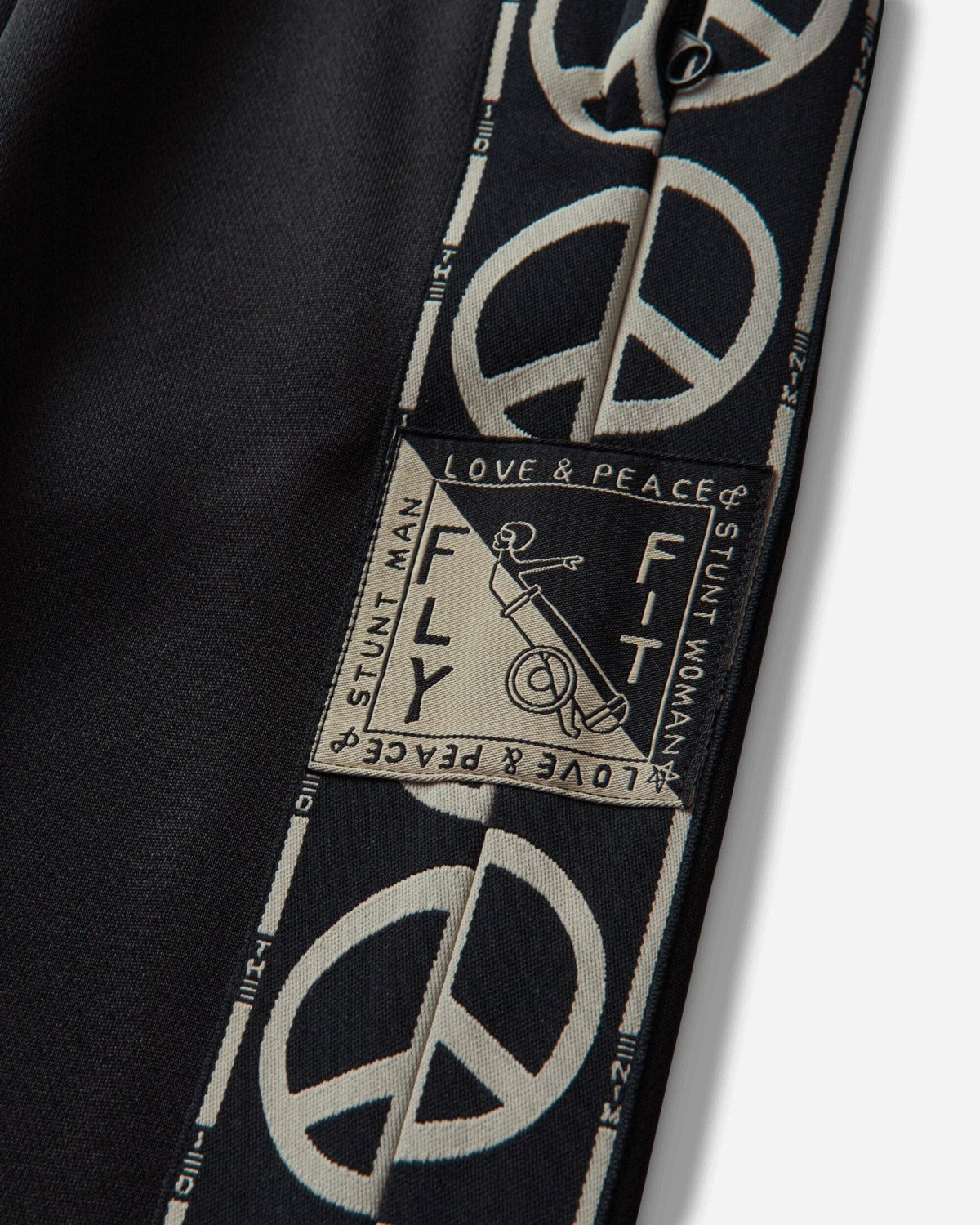 KAPITAL SMOOTH JERSEY TH.D.D. TRACK PANT 'BLACK' - Antithesis Store