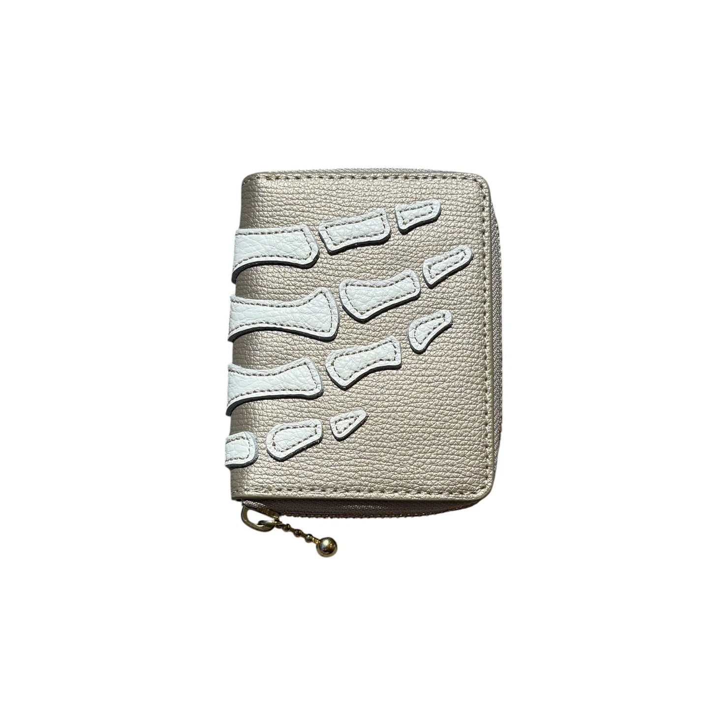 KAPITAL THUMB UP BONE HAND ZIP Mini Wallet 'Silver'