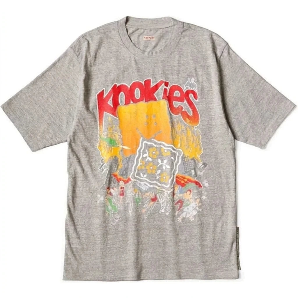 KAPITAL TOP Jersey Crew T (BUSTER PECKISH BOWY) 'GRAY'