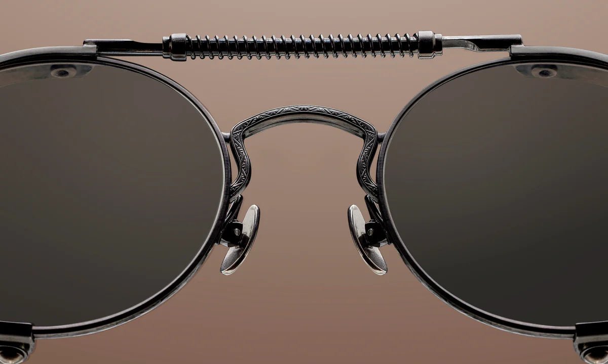 MATSUDA 2809H-V2.SG.BRTM-BOR.52 'BRUSHED RUTHENIUM-BORDEAUX CAFÉ GREY' - Antithesis Store