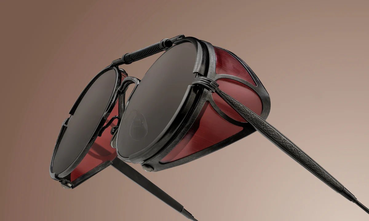MATSUDA 2809H-V2.SG.BRTM-BOR.52 'BRUSHED RUTHENIUM-BORDEAUX CAFÉ GREY' - Antithesis Store