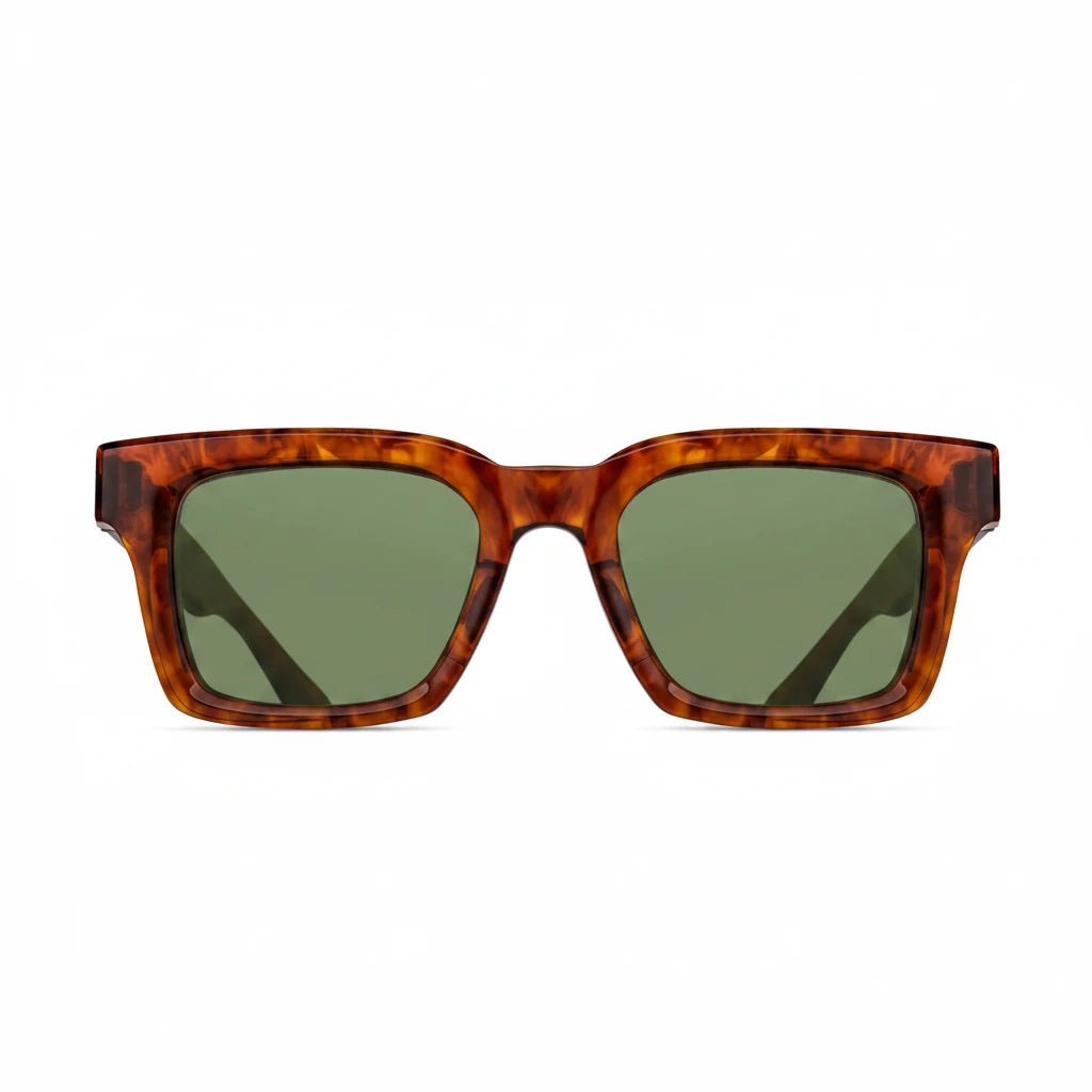 MATSUDA M1033.SG.WNT-AMB.50 'WALNUT - AMBER SAGE GREEN' - Antithesis Store