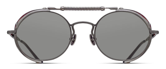 MATSUDA 2809H-V2.SG.BRTM-BOR.52 'BRUSHED RUTHENIUM-BORDEAUX CAFÉ GREY'