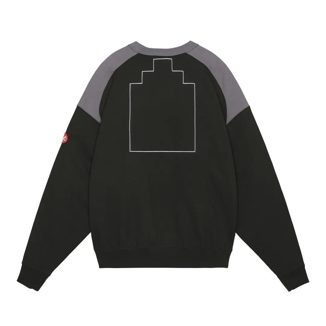 PANEL SHOULDER CREW NECK 'Black' - Antithesis Store