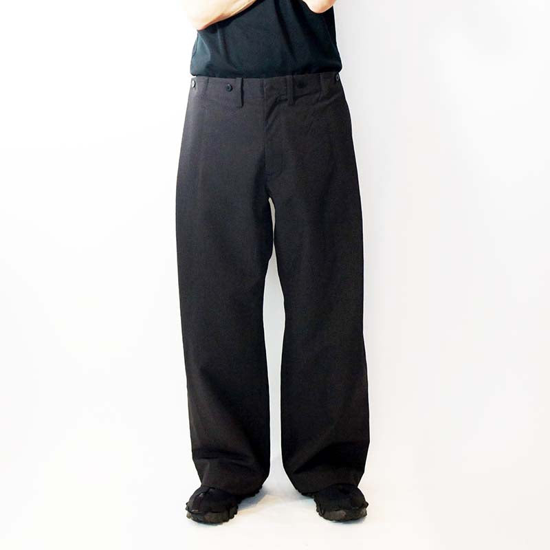 CCP PT-AB103 STITCH TUCK WIDE PANT 'BLACK'