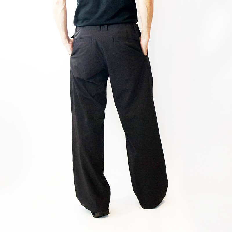 CCP PT-AB103 STITCH TUCK WIDE PANT 'BLACK'