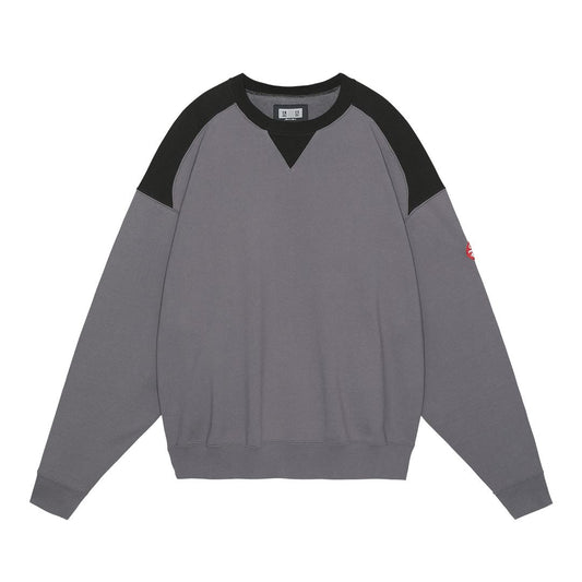 PANEL SHOULDER CREW NECK 'Charcoal'