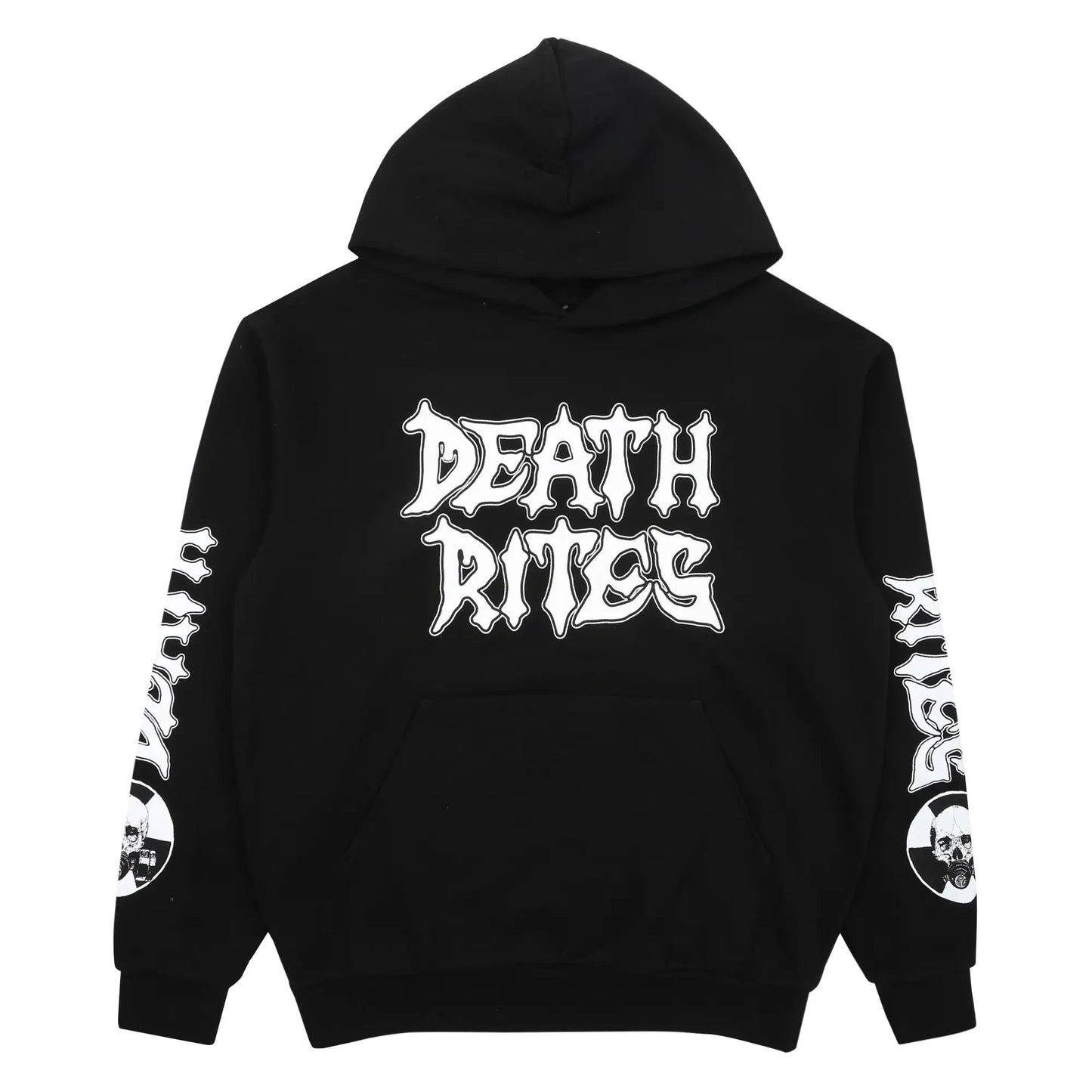 RADIATION SICKNESS HOODED SWEATSHIRT 'BLACK' - Antithesis Store