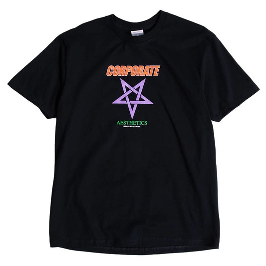 SCI-FI FANTASY CORPORATE AESTHETICS TEE 'BLACK'
