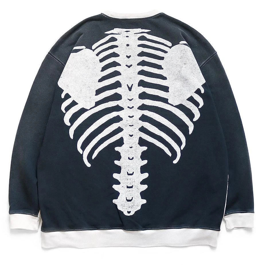 KAPITAL SWT Knit 2Tones Remake BIG SWT (BONE) 'ECRxBlack'