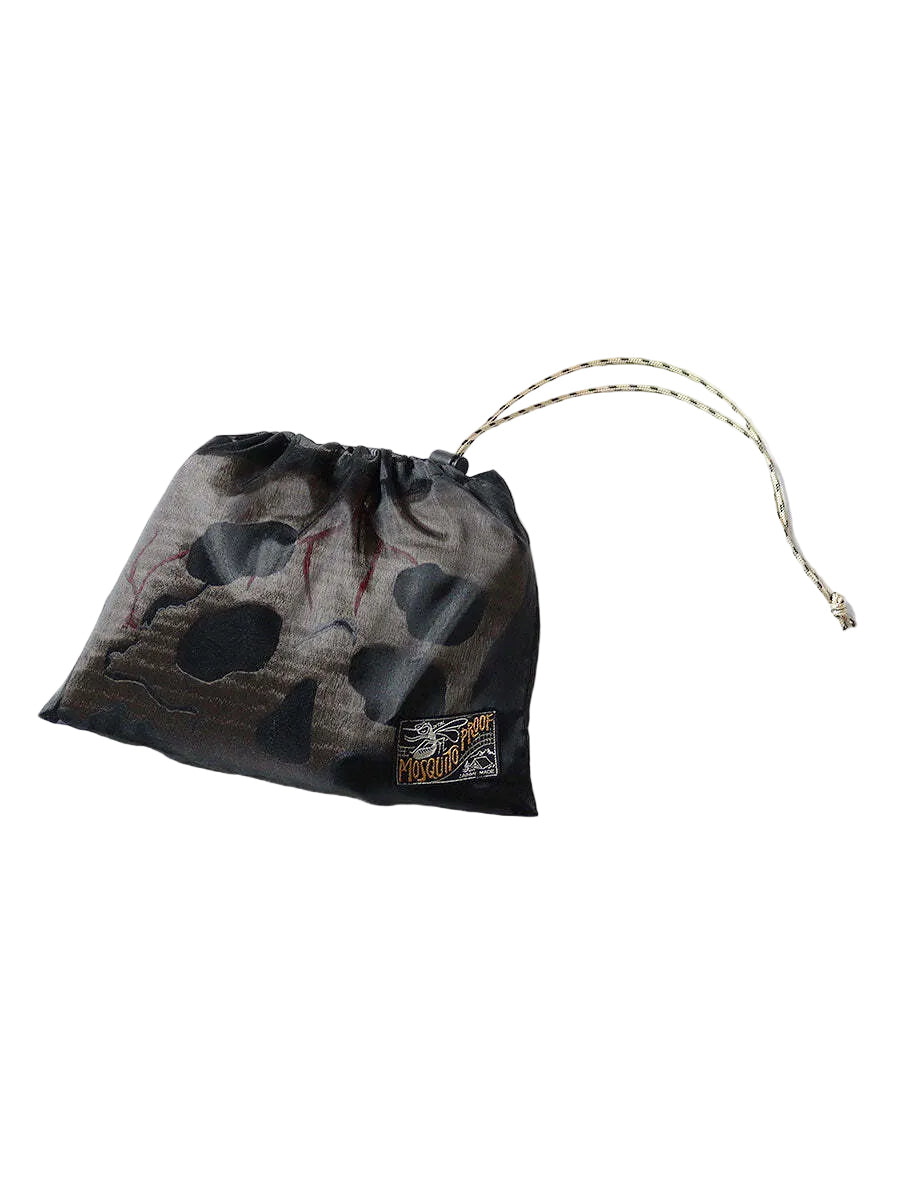 KAPITAL SHEER PEARL MOSQUITO GUARD SOUVENIR JKT (RAVEN & SKULL) 'BLACK'
