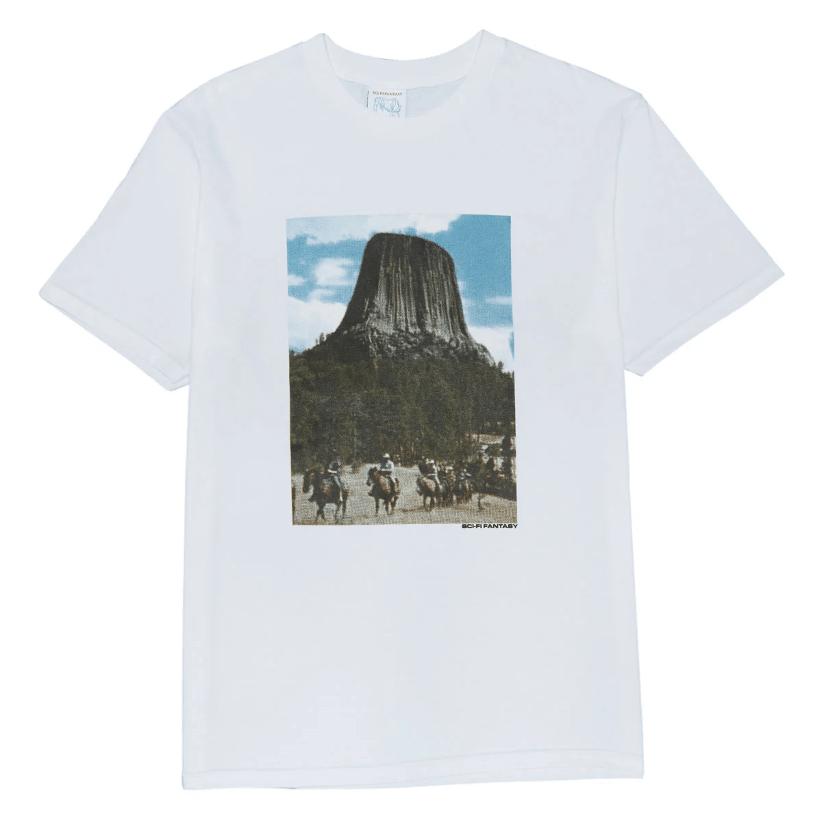 SCI-FI FANTASY DEVILS TOWER TEE 'WHITE' - Antithesis Store