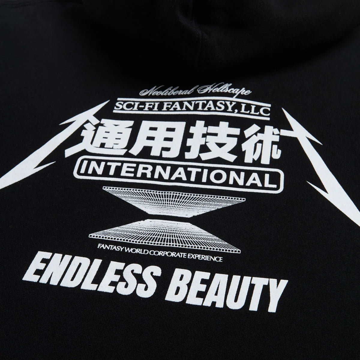 SCI-FI FANTASY ENDLESS BEAUTY PULLOVER HOOD 'BLACK' - Antithesis Store