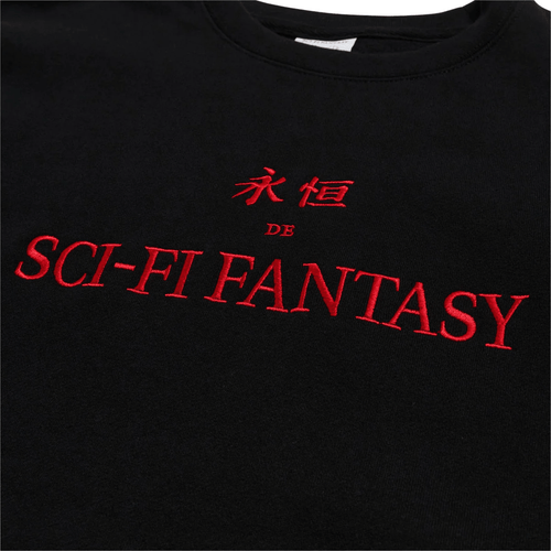 SCI-FI FANTASY ETERNAL CREWNECK FLEECE 'BLACK' - Antithesis Store