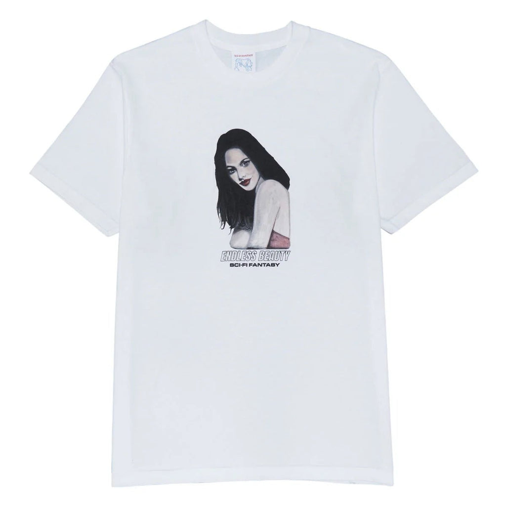 SCI-FI FANTASY GLASS WOMAN TEE 'WHITE' - Antithesis Store