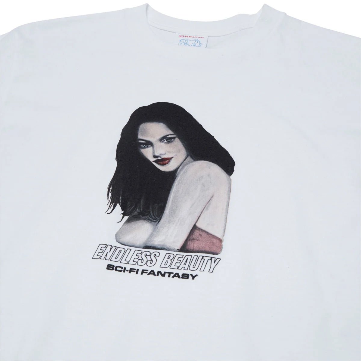 SCI-FI FANTASY GLASS WOMAN TEE 'WHITE' - Antithesis Store