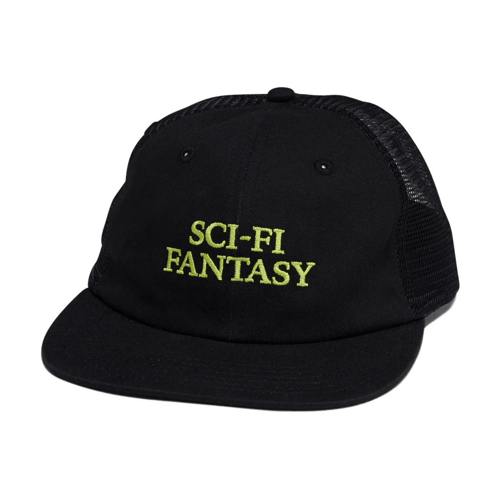 SCI-FI FANTASY LOGO MESH HAT 'BLACK' - Antithesis Store