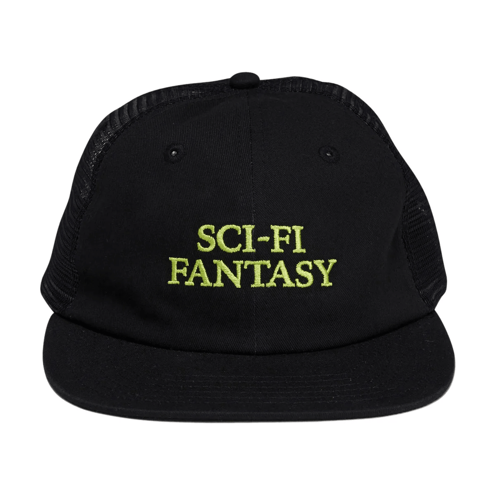 SCI-FI FANTASY LOGO MESH HAT 'BLACK' - Antithesis Store