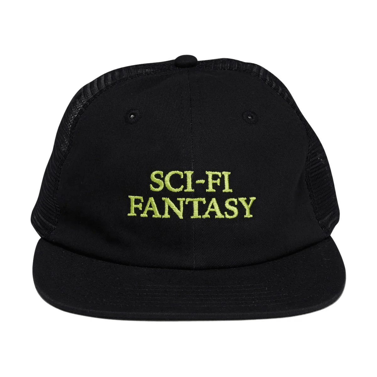 SCI-FI FANTASY LOGO MESH HAT 'BLACK' - Antithesis Store