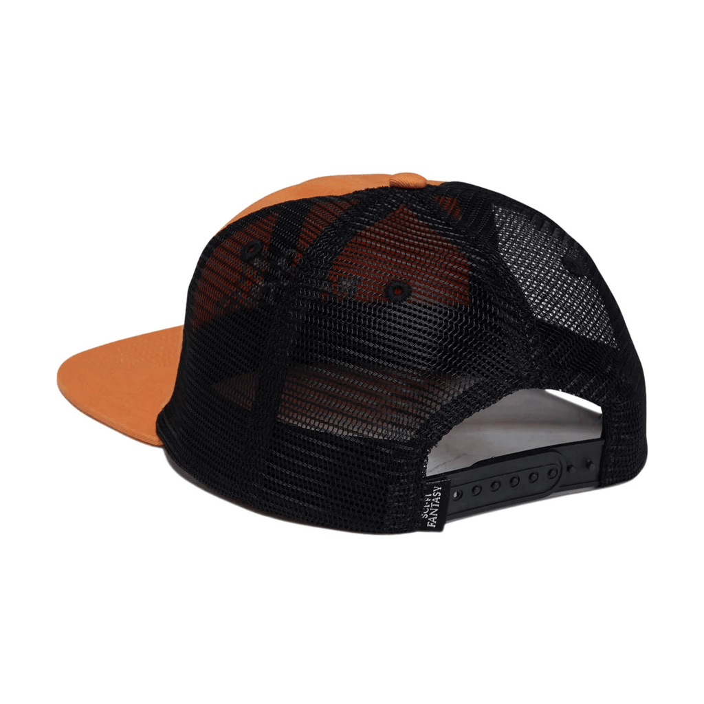 SCI-FI FANTASY LOGO MESH HAT 'ORANGE' - Antithesis Store