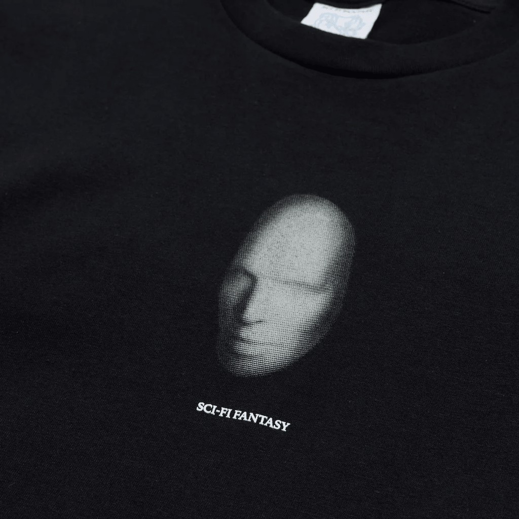 SCI-FI FANTASY MASK TEE 'BLACK' - Antithesis Store