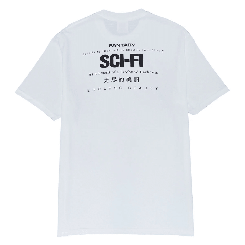 SCI-FI FANTASY PROFOUND-DARKNESS-TEE 'WHITE' - Antithesis Store