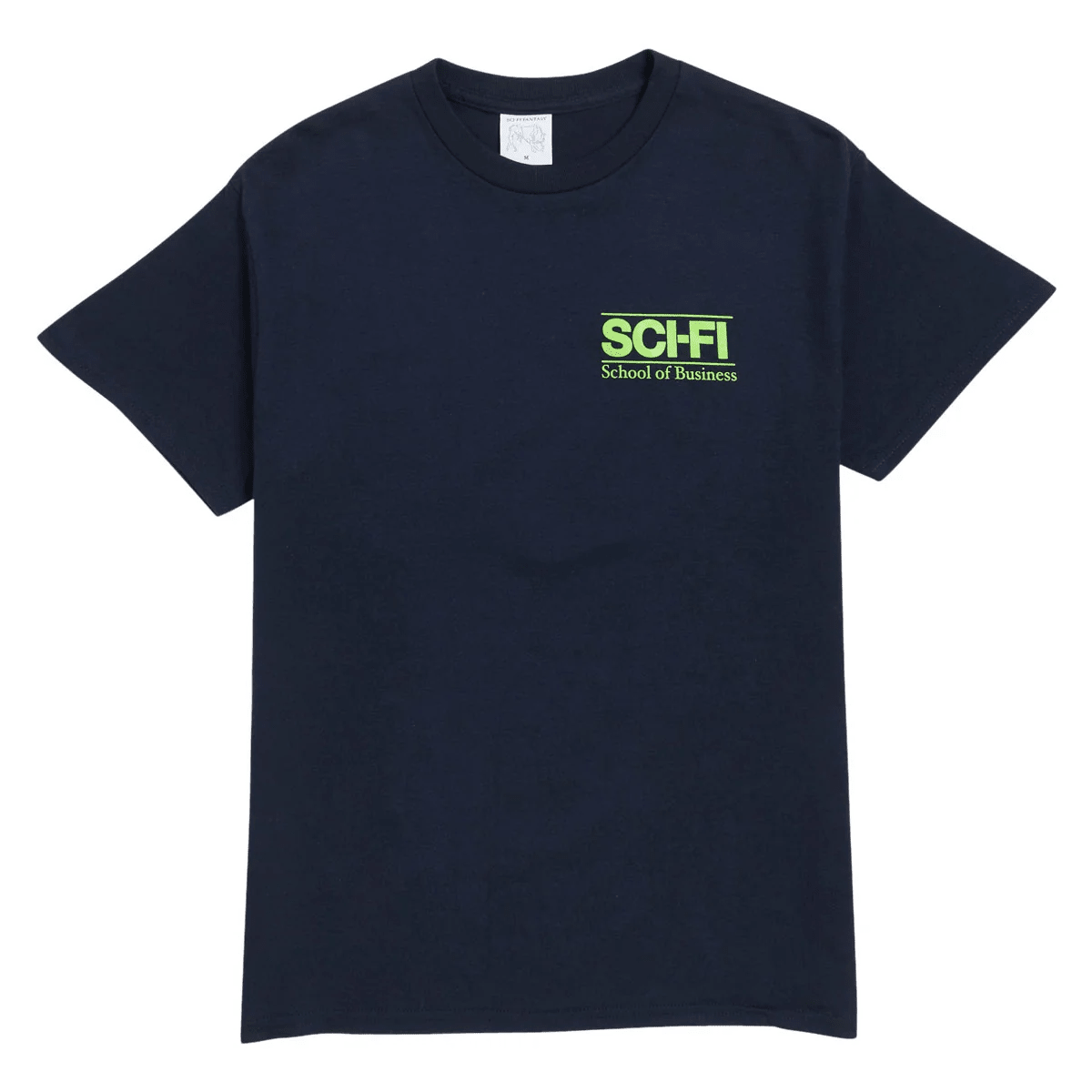 SCI-FI FANTASY SCHOOL OF BUSINESS TEE 'NAVY' - Antithesis Store