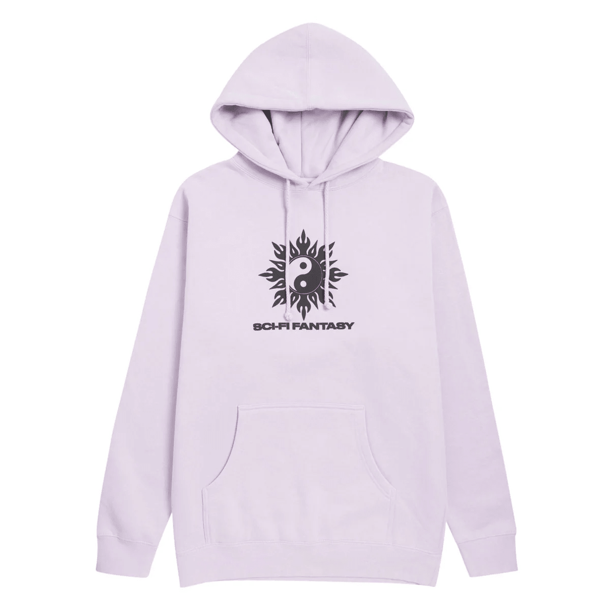 SCI-FI FANTASY YIN YANG HOODED FLEECE 2 'LAVANDER' - Antithesis Store