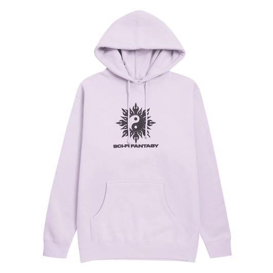 SCI-FI FANTASY YIN YANG HOODED FLEECE 2 'LAVANDER' - Antithesis Store