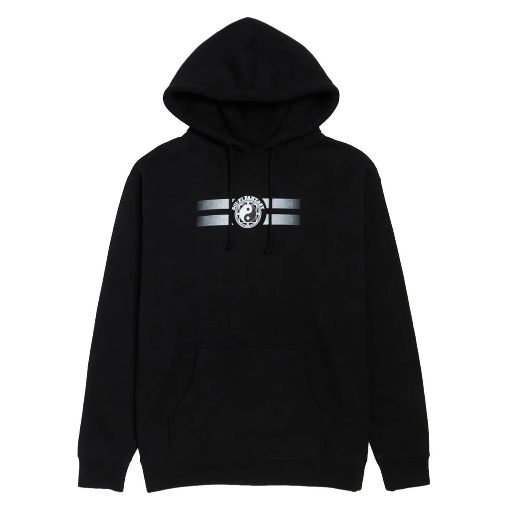 SCI-FI FANTASY YIN YANG HOODED FLEECE 'BLACK' - Antithesis Store