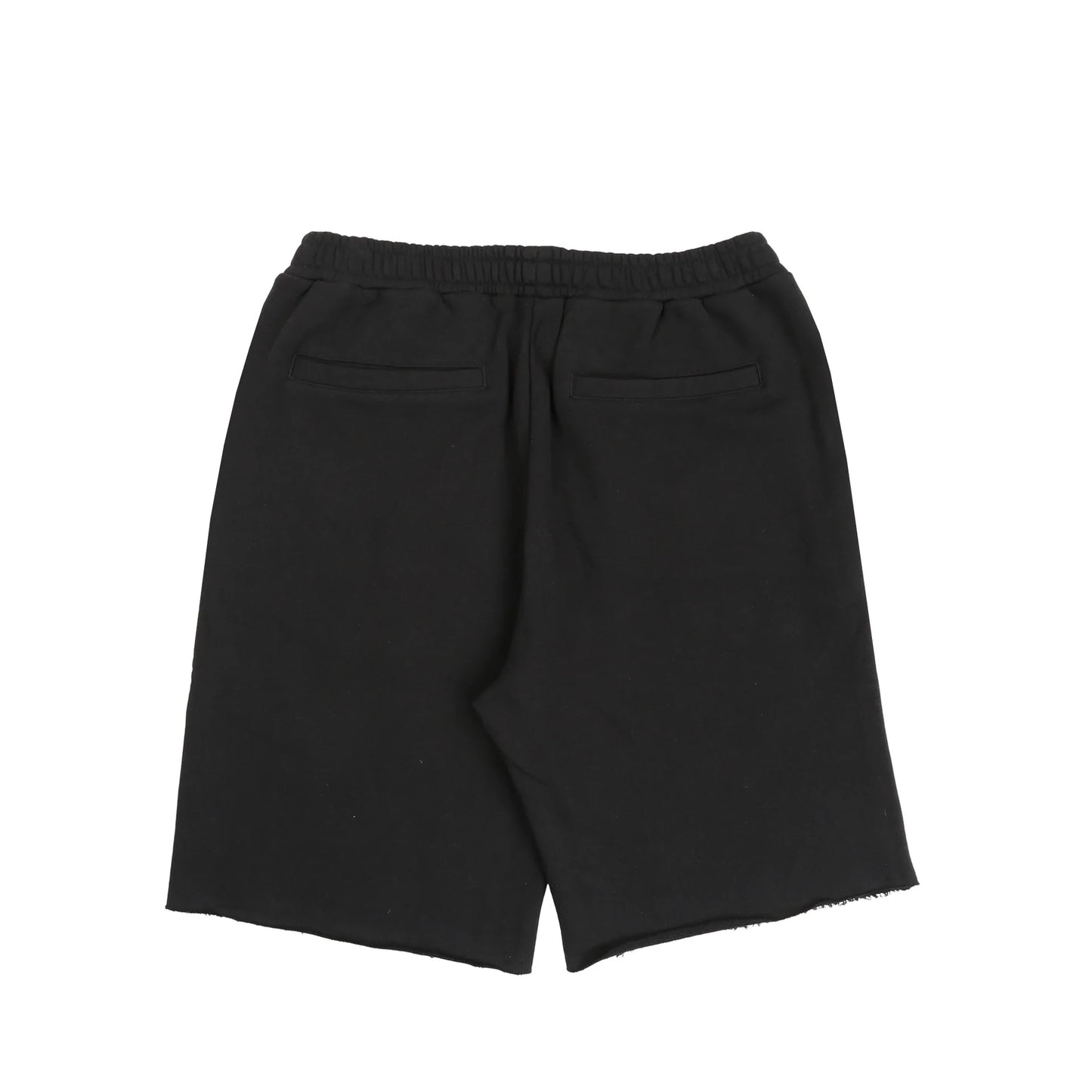 DEATH RITES SCRIPT CUT-OFF SWEAT SHORTS 'BLACK'