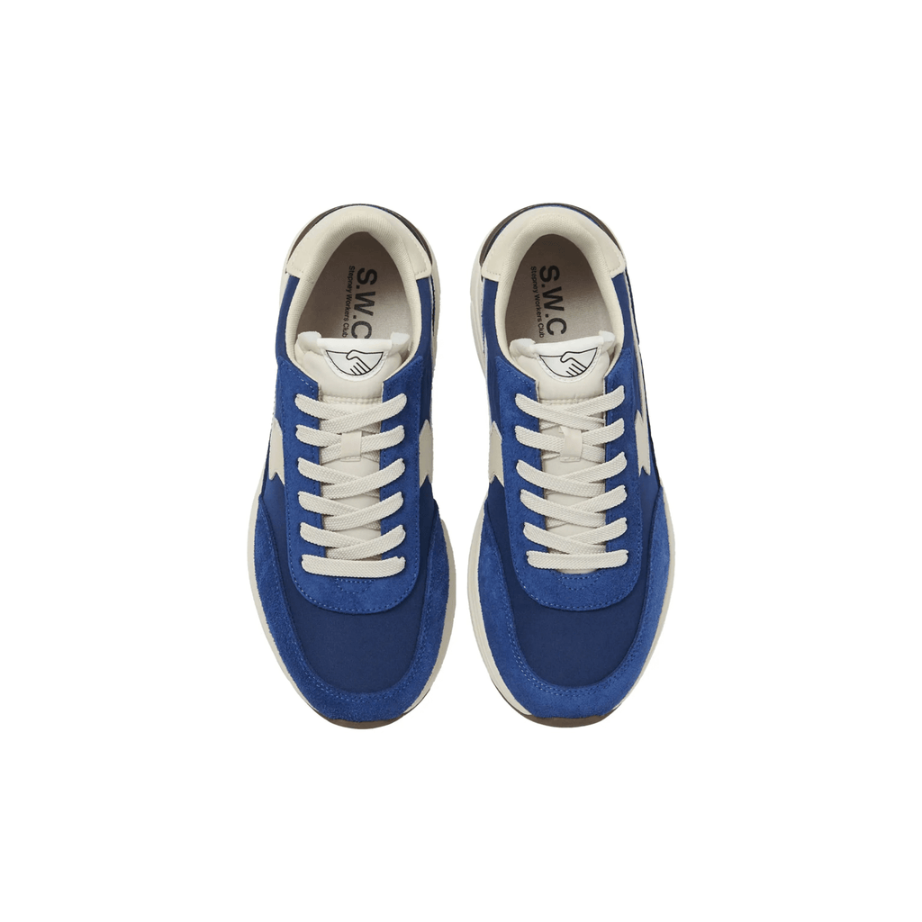 STEPNEY WORKERS CLUB Osier S-Strike Suede Mix Sneakers 'Blue' - Antithesis Store