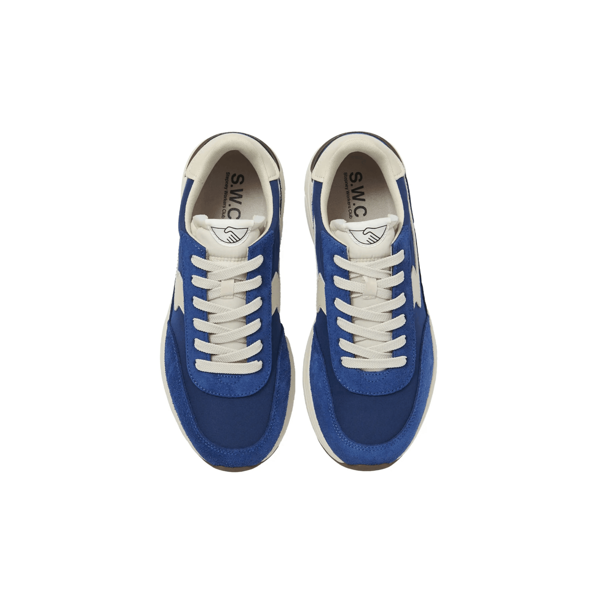 STEPNEY WORKERS CLUB Osier S-Strike Suede Mix Sneakers 'Blue' - Antithesis Store