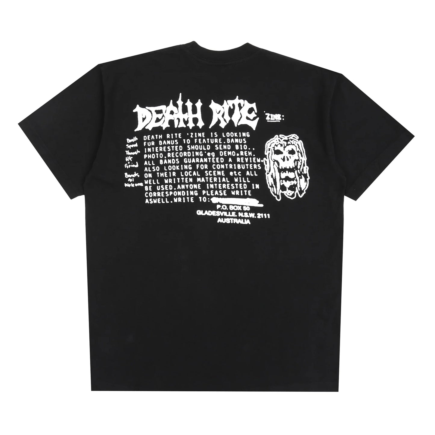 DEATH RITES CLASSIFIED 89 SS T-SHIRT 'BLACK'