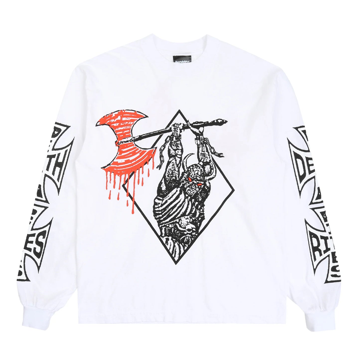 DEATH RITES AXED LS T-SHIRT 'WHITE'