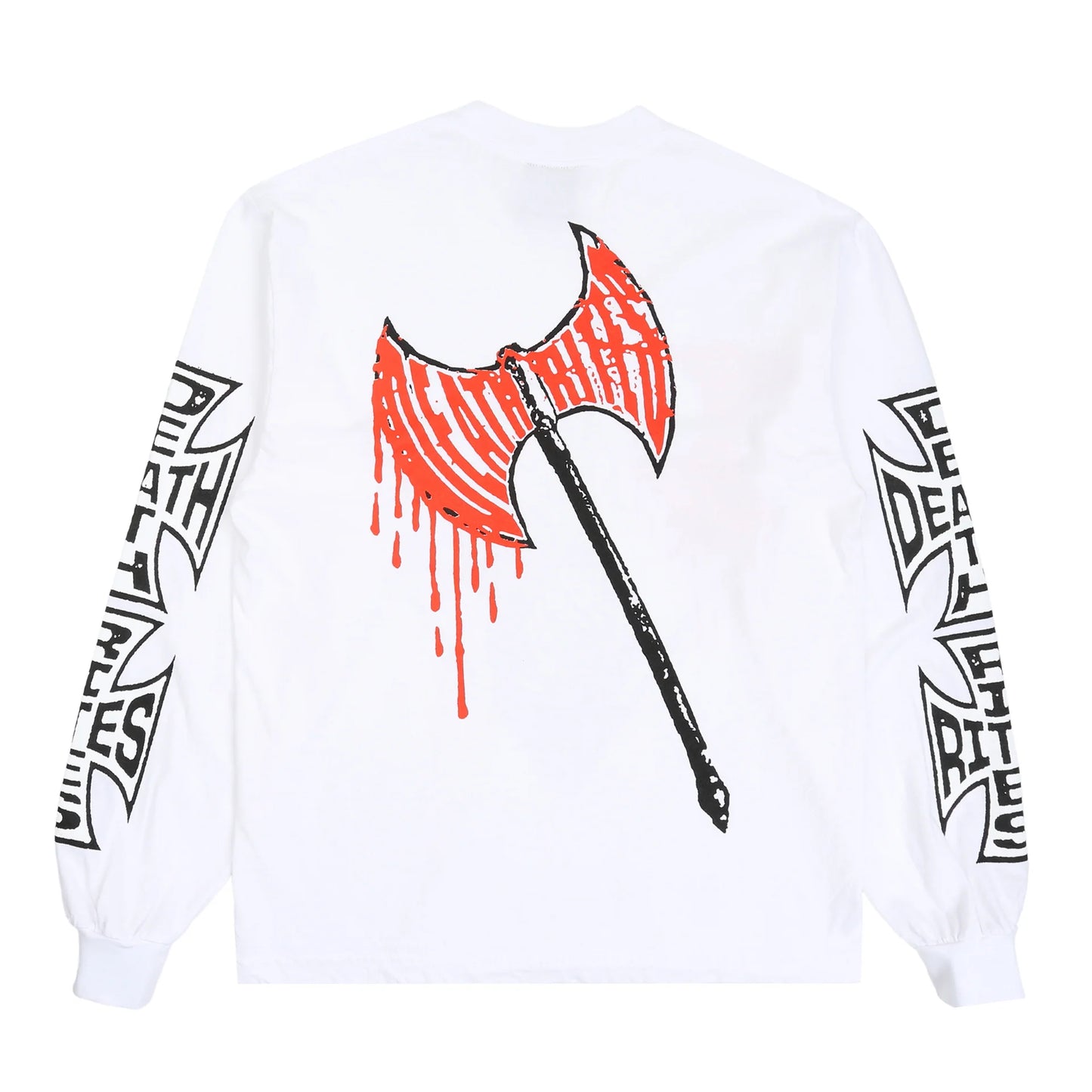 DEATH RITES AXED LS T-SHIRT 'WHITE'