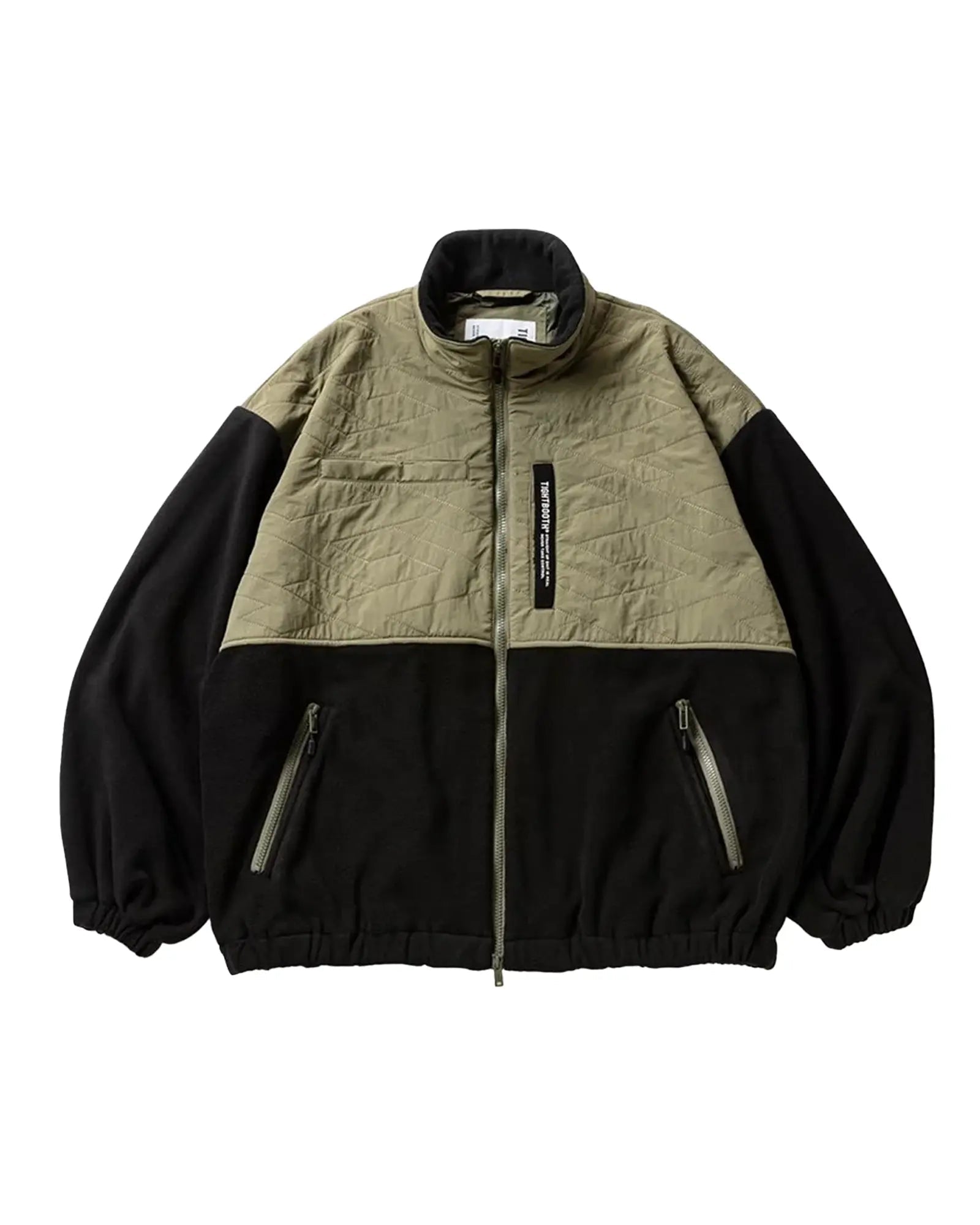 TBPR / T QUILT FLEECE JACKET 'Olive' - Antithesis Store