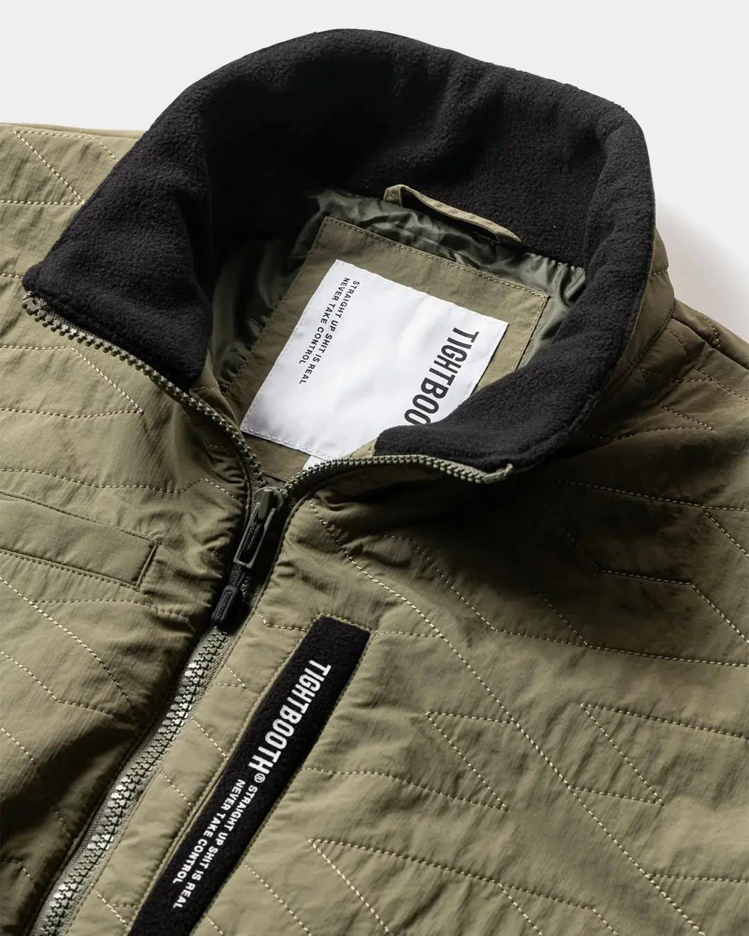 TBPR / T QUILT FLEECE JACKET 'Olive' - Antithesis Store