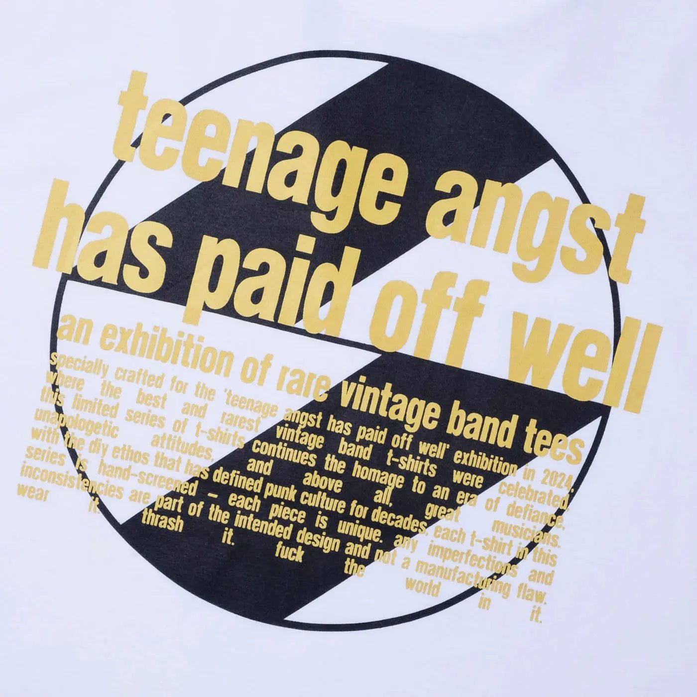 THE SALVAGES x 'TEENAGE ANGST' KISS OS T - SHIRT 'White' - Antithesis Store