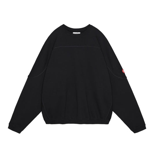 CAV EMPT COTTON TRACK CREW NECK 'BLACK'